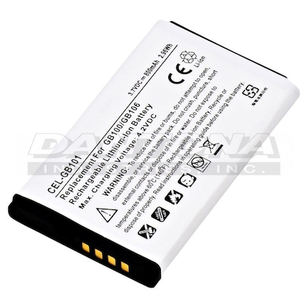 0.2 X 1.33 X 2.12 In. Replacement Cell Phone Battery